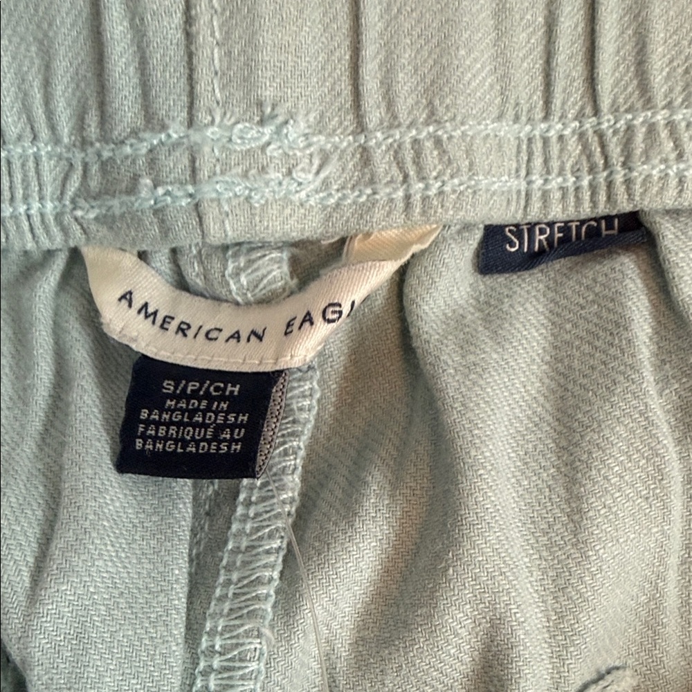 American Eagle Outfitters Light Mint Drawstring Panta - Picture 2 of 5